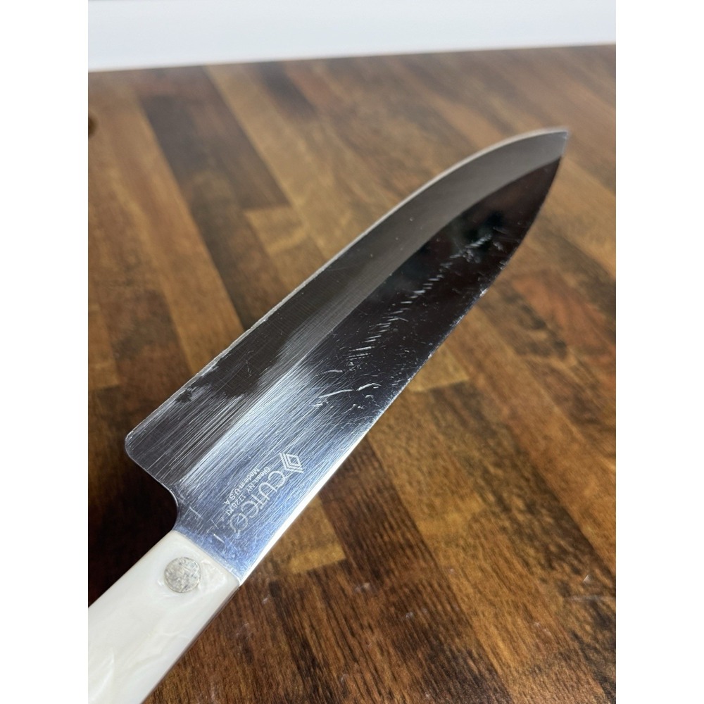 Cutco 1728 Petite Chef Knife With Pearl White Handle 13 1/8" with 7 1/2" blade - Picture 3 of 4